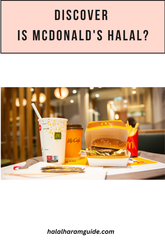 is McDonalds halal pin