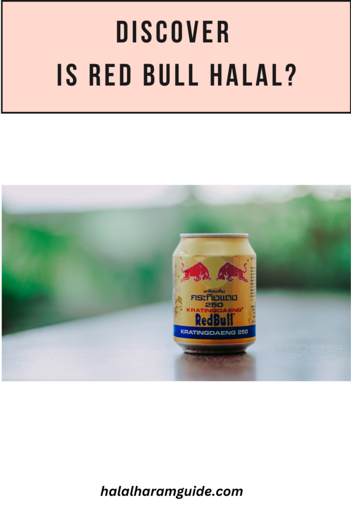 is red bull halal pin