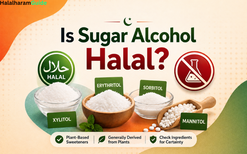 is sugar alcohol halal